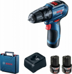 BOS Cordless Drill Bosch GSB 12V-30 12 V 2 x battery 2 Ah (6019G9100)