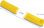DELOCK Self-closing fabric hose. hitzebest. 2mx10mm Gelb
