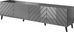 Cama MEBLE RTV cabinet ABETO 200x42x52 graphite/gloss