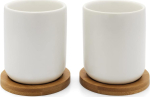 1x2 Bredemeijer Tea Mug Set 200ml Bamboo Coaster 142013