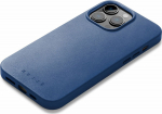 Kaitse&uuml;mbris Apple iPhone 14 Pro Max, sinine, MagSafe, naturaalsest nahast, Mujjo