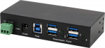 Exsys EX-11244HMS - USB 3.2 Gen 1 (3.1 Gen 1) Type-B - USB 3.2 Gen 1 (3.1 Gen 1) Type-A - 5000 Mbit/s - Schwarz - Metall - 2 m