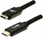 Kabel USB Logo USB-C - USB-C 2 m Czarny