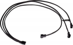 Alphacool Y-Splitter 4-Pin auf 3x 4-Pin PWM 60cm - schwarz