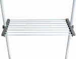 Wenko Hercules shelf 73-120 x 42 cm white stainless steel