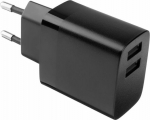 Fixed | Dual USB Travel Charger 17W | FIXC17N-2U-BK