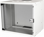 Equip 19" Wall housing glass door ECO 540x400mm 9U grau