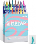 Acrylic Marker Pens ARRTX Simptap, 24 Colours