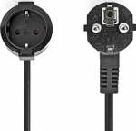 Fuj:tech 1-partial extension cord, 20 m, black