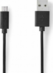 Kabel USB Nedis USB-A - micro-B 2 m Czarny (CCGL60500BK20)