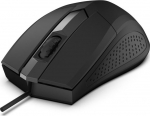 Rebeltec Optical Mouse Focus USB, 1200DPI 3 buttons and roll, tenderness 125Hz, kabel 1.8m, weight 66g