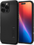 Kaitse&uuml;mbris Tough Armor T (MagFit + Camera Control), Apple iPhone 16 Pro Max, must, tugijalaga, MagSafe, kaamera nupuga, Spigen