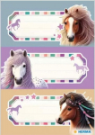 HERMA SCHOOL LABELS VARIO HORSE WORLD