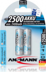 1x2 Ansmann maxE NiMH rech.bat. 2500 Mignon AA 2400 mAh