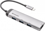 USB-C Verbatim Multiport HUB 4-Port USB 3.2 GEN 1Type A