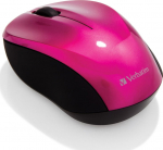 Hiir Verbatim Go Nano Wireless Mouse Hot Pink/roosa juhtmevaba 3-nuppu, 1600dpi, 2xAAA