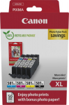 Canon CLI 581XL C/M/Y/BK Photo Value Pack Sort Yellow Cyan Magenta Ink Tank / paper set