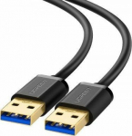 Kabel USB Ugreen USB-A - USB-A 1 m Czarny (10370)