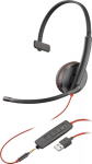 Poly Blackwire 3215 Monaural USB-A, Headset (Bulk)