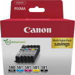 CANON PGI-580/CLI-581 Ink Cartridge BK/CMYK Sec