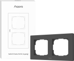 SMART SWITCH FRAME H2 (2-GANG)/GRAY FE-X01D-G AQARA