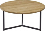 King Home RHONDA GRANDE walnut table - MDF, metal