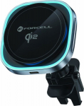 FORCELL F-GRIP Air Mag (F-07) Qi2 holder with inductive charging for the grille compatible z MagSafe srebrny