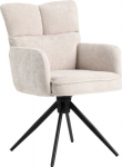 Chair LORENA swivel, white