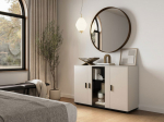 Cama MEBLE Cama SOHO chest of drawers 120x41x80 cashmere + black
