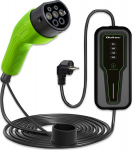 Qoltec 2w1 Typ2 | 3.5kW | 230V | LCD | Portable | 4m - Mobile charger for electric car EV z control