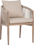 Chair MEDINA 61.5x62.5xH74cm, beige