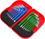 AWTools Tool Set AWTOOLS ALLEN KEYS HEX/TORX / 1.5-10.0mm/ 18szt. KOLOR