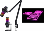 PREYON Microphone Microphone Osprey Scream (POS43B) + Neon wall WASD Purple Eye Bait (PBEB12GO)