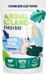 ANIMAL ISLAND Everyday White fish pulled fillets in broth - wet cat food - 85g