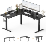 Desk SENSE7 Nojo Light Corner Black 160 cm x 140 cm Black