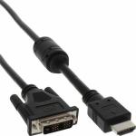 Cable InLine HDMI - DVI-D 0.5m czarny (17659)