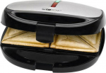 Clatronic ST/WA 3670 sandwich maker 800 W Black, Stainless steel