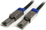StarTech.com externes Mini SAS Kabel SFF-8088 auf SFF 8088 - Serial Attached SCSI Stecker/Stecker - External SAS-Kabel - SAS 6Gbit/s - 4-Lane - 4x Shielded Mini MultiLane SAS (SFF-8088), 26-pole - 4x Shielded Mini MultiLane SAS (SFF-8088), 26-pole -  ...