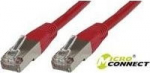 MicroConnect S/FTP CAT6 1m Red LSZH, PiMF (Pairs in metal foil)