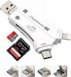 CoreParts Universal USB Adapter, Lightning/Micro USB/Type-C