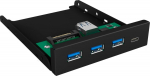 ICY BOX IB-HUB1418-i3 - Hub - 3 x SuperSpeed