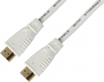 TECHLY HDMI High Speed Cable with Ethernet, M/M, 3m, wei&szlig;