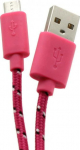 Sbox USB-1031P USB->Micro USB 1M pink
