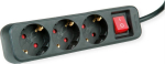 ROLINE power strip - Wechselstrom 250 V - 3600 Watt - Eingabe, Eingang CEE 7/4 - output terminals: 3 (3 x CEE 7/4)