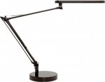 Valgusti UNILUX Mamboled, integreeritud LED lamp 5.6W, 3000K, 460lm /alus+klamber, must