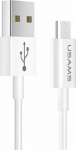 Cable USB Usams USB-A - microUSB 1 m White (63863-MP)