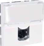 Legrand MOSAIC Single computer socket RJ45 FTP kat.6 2 white modules (076565)