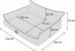 Hobbydog Joker bed Ekolen Black size XXXL