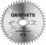Graphite Circular saw blade, widiowa, 160 x 1.4 x 2.0 x 20 mm, 48 teeth 55H685