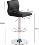 Bar chair AURA black